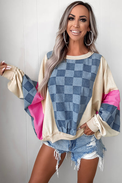 Cozy Oversized Women's Sweatshirt in Soft Cotton Blend - Casual Relaxed Fit for Effortless Everyday Style