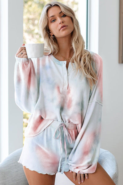 Floral Print Layered Sleeve Mini Dress