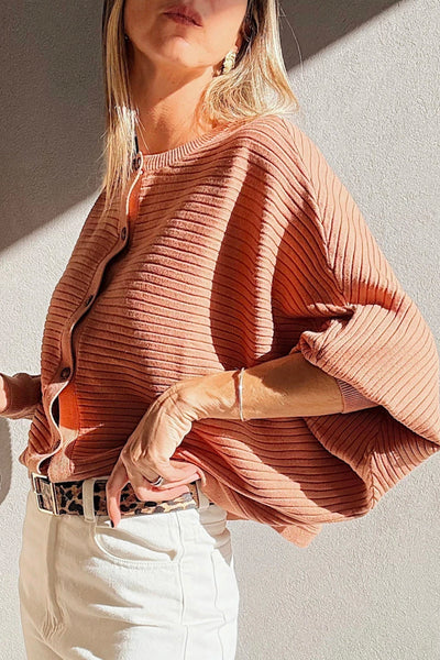 Soft Pastel Cozy Rib Knit Cardigan for Women - Versatile Layering Essential for Every Season and Style