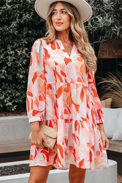Stylish Women's Vibrant Long Sleeve Mini Dress - Flattering Fit for Casual Outings and Special Celebrations
