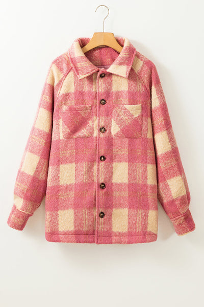 Warm Plaid Jacket for Cold Weather