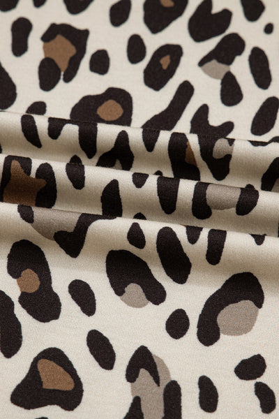Chic Women's Leopard Print Wide Leg Pants - Comfortable, Trendy Fit for Casual and Stylish Everyday Wear