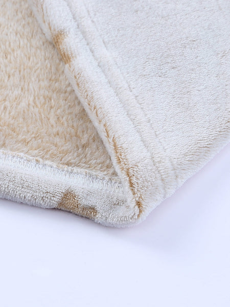 Cozy White Starry Plush Lounge Set for Girls