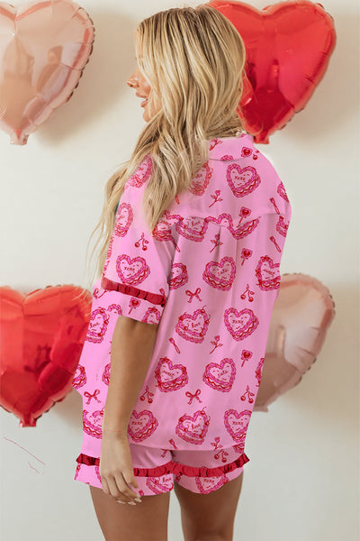 Women's Cozy Pink Pajama Set - Soft Relaxed Fit Sleepwear for Ultimate Comfort and Stylish Nights