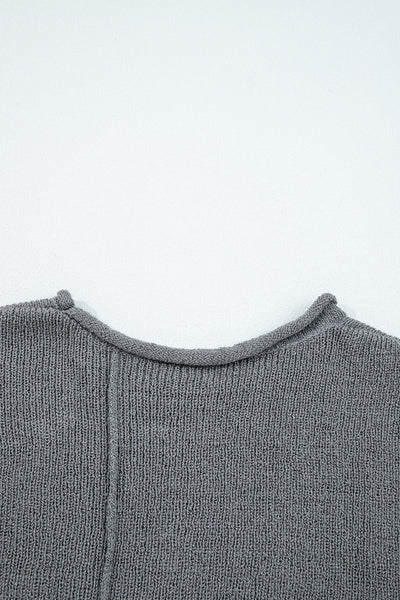 Vibrant Oversized Patchwork Sweater for Women - Cozy Knit Top for a Chic Fall Style