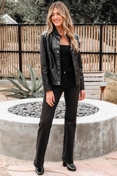 Trendy Black Boxy Jacket for Women | Stylish Relaxed Fit Outerwear for Effortless Everyday Chic
