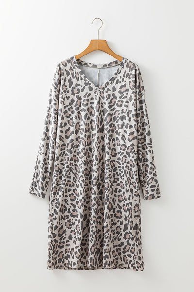 Casual Women's V-Neck Cotton T-Shirt Dress in Soft Fabric, Versatile Summer Style for Effortless Everyday Wear