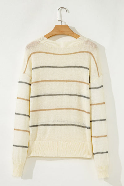 Cozy Classic Grey Women's Knit Sweater - Chic Layering Essential in Soft Fabric for Effortless Style