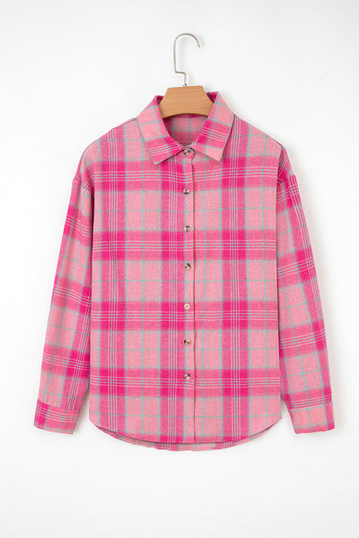 Stylish Women's Plaid Button-Up Shirt in Classic Colors - Casual Fit for Everyday Comfort and Effortless Style