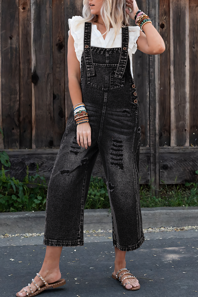 Chic Women's Casual Denim Overalls with Adjustable Straps Ideal for Summer Outings and Everyday Fashion