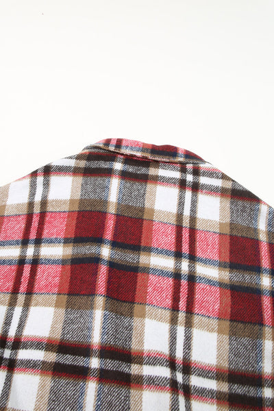 Stylish Lapel Wool Blend Coat with Long Sleeves