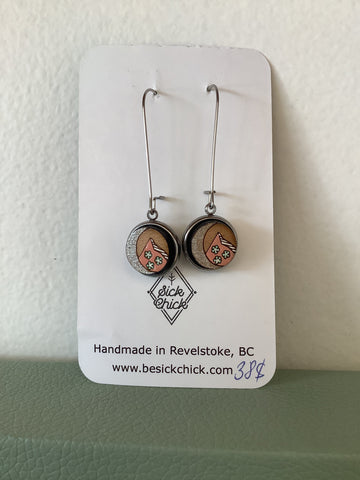 Sick Chick Mountain Snowflake Dangle Earrings #18