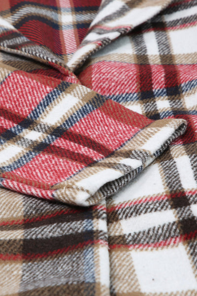Stylish Lapel Wool Blend Coat with Long Sleeves