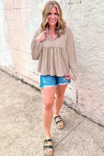 Women's Pastel Floral Print Babydoll Blouse - Flowy Short Sleeve Top for Effortless Casual Chic Style