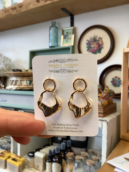 Standout Boutique Gold Erin Hoop earrings