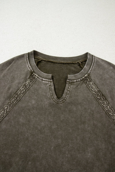 Cozy Women's Oversized Mineral Wash Sweatshirt in Soft Cotton Blend Ideal for Casual Everyday Style and Comfort