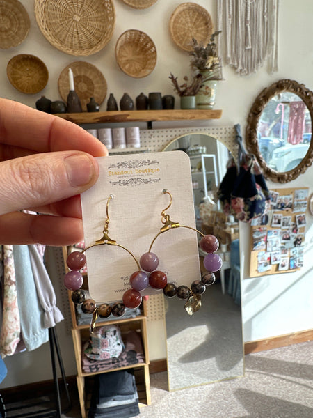 Standout Boutique Alexandrite Stone Dangle Earrings