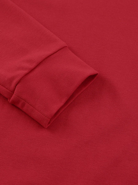 Fiery Red Classic Raglan Sleeve Sweatshirt