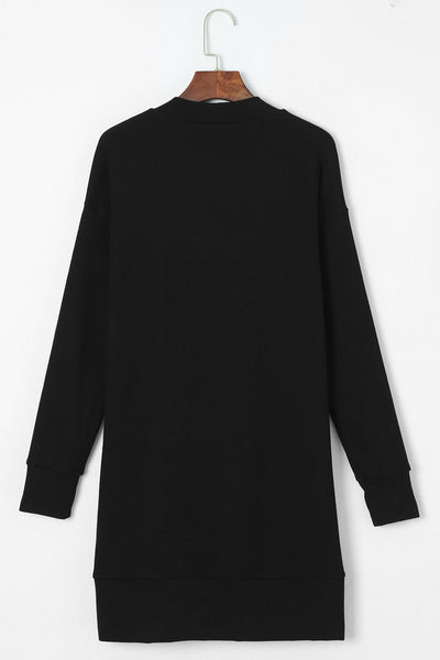 Solid Color Fashion Knitting Long Sleeved Cardigan