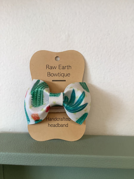 Raw Earth Bowtique Cactus Baby Bow