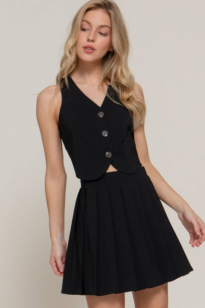 Sahara V-Neck Button Down Vest