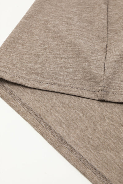 Round Neck Short Sleeve Pocket Casual Dress