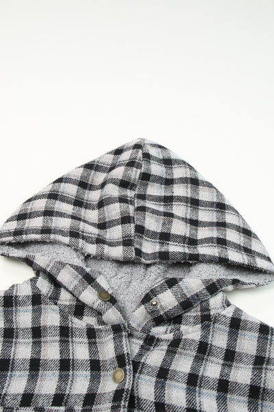 Cozy Oversized Women's Plaid Shacket Jacket - Trendy Checkered Outerwear for Stylish Fall Looks