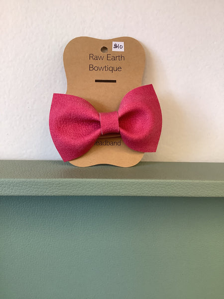 Raw Earth Bowtique Fuchsia Pink Headband