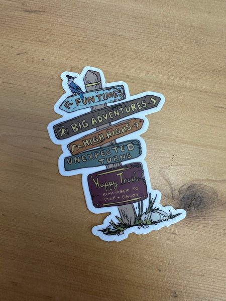 Happy Trails Sticker