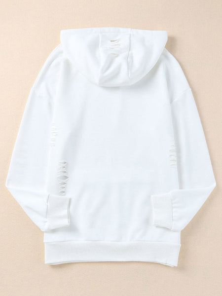 Zebra Patterned Waist-Tie Long Sleeve Top