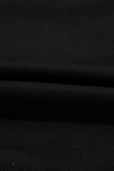 Womens Cozy Black Rainbow Colorblock Striped Pullover Sweatshirt - Casual Everyday Style for Comfort and Fashion