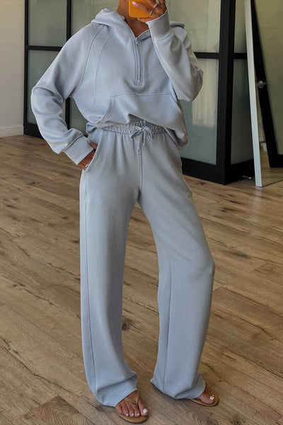 Women's Soft Fabric Cozy Hoodie & Jogger Set - Casual Chic Loungewear for Comfort & Everyday Style