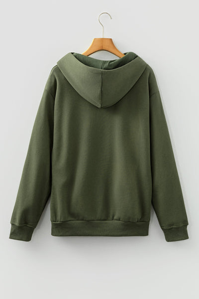 Women's Women’s Olive Green 'Merry' Varsity Graphic Hoodie