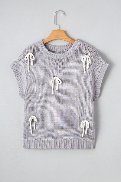Lightweight Chic Women's Cap Sleeve Sweater in Soft Knit - Comfortable Everyday Layering Essential, Versatile Style