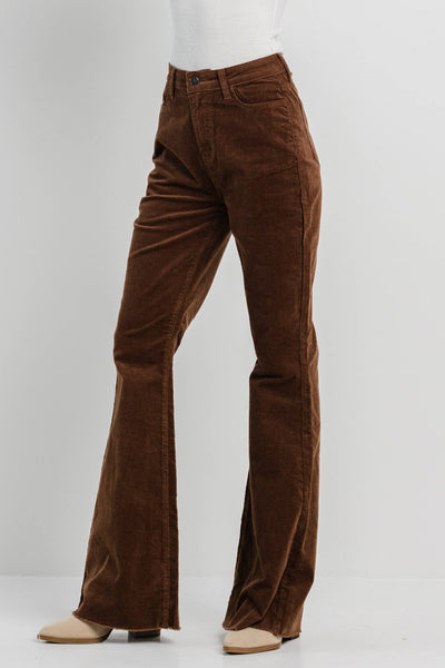 Brown Corduroy Flare