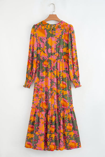 Bohemian Floral Maxi Dress for Women - Flowy Summer Style, Perfect for Casual Outings and Special Events