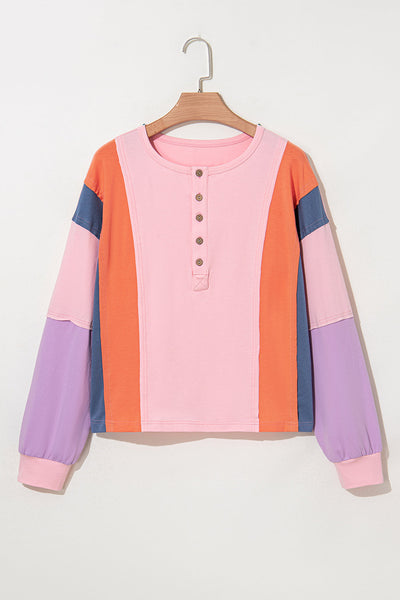 Chic Women's Long Sleeve Cotton Henley Top - Soft, Casual Fit, Ideal for Layering and Everyday Style in Versatile Colors