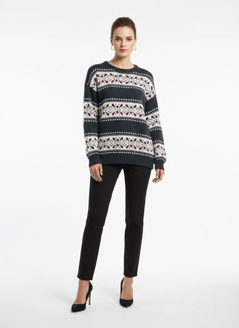 Vintage Celebrity Club Fair Isle Knit Sweater
