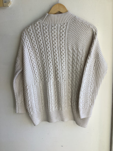 Topshop Petite Cable Knit Sweater