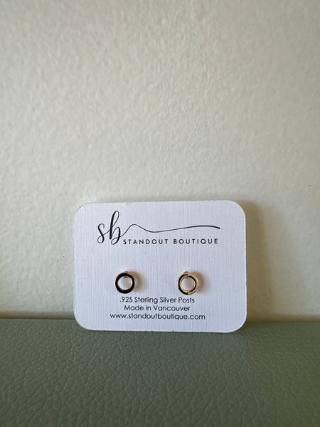 Standout Boutique Circle Gold Studs