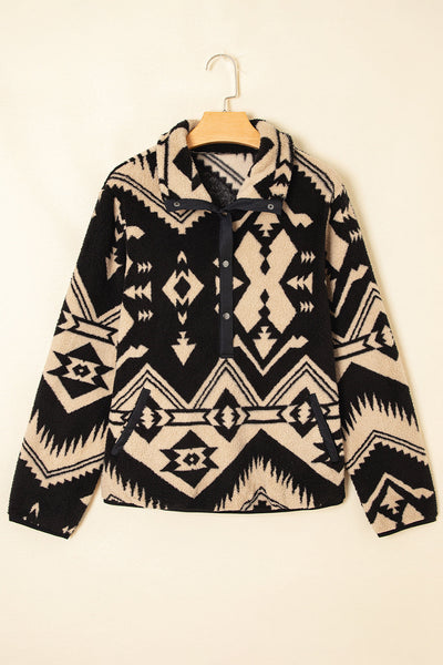 Cozy Women's Western Print Sweatshirt - Soft Casual Style for Everyday Comfort and Effortless Chic Fashion