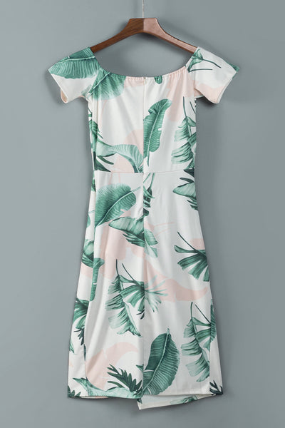 High Waist Split Bohemian Halter Maxi Dress