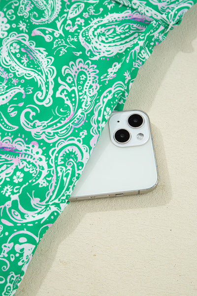 Trendy Women's Green Paisley Mini Dress - Flattering Fit for Summer Parties & Casual Outings, Perfect for Every Occasion