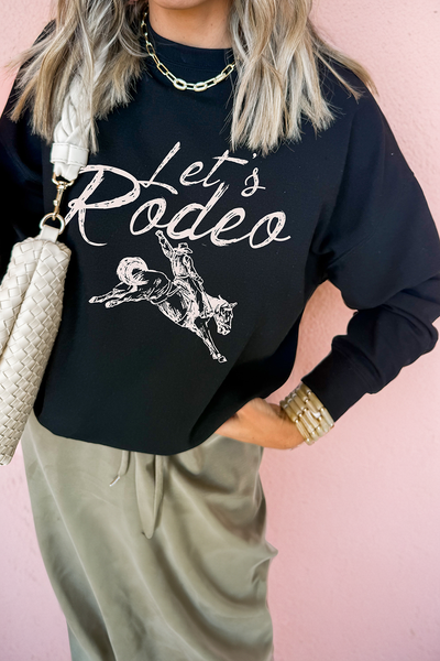 Women's Western Let's Rodeo Graphic Sweatshirt