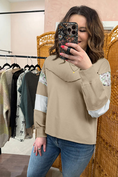 Chic Women's Crew Neck Sweatshirt in Soft Cotton Blend - Cozy Casual Pullover for Everyday Style in Versatile Colors