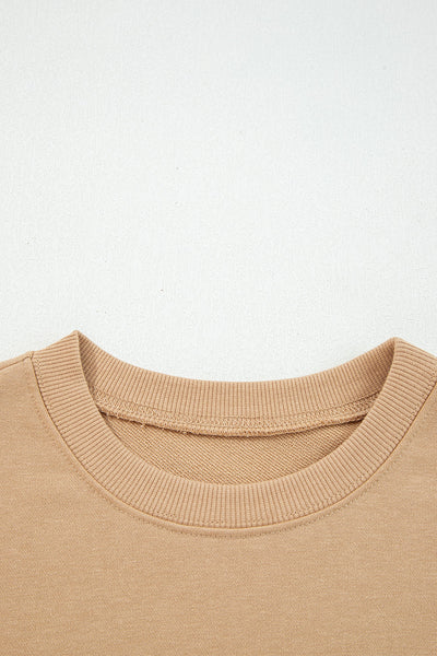 Cozy Women's Varsity Striped Sweatshirt in Soft Cotton Blend - Casual Fit for Effortless Style and All-Day Comfort