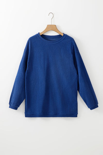 Soft Cozy Women's Long Sleeve Tunic Sweatshirt - Casual Stylish Top for Effortless Comfort in Everyday Wear