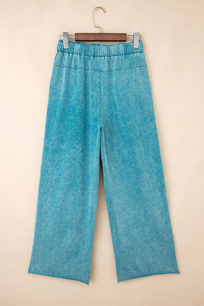 Women's Soft Mineral Washed Casual Pants - Relaxed Fit, Stylish Everyday Wear in Trendy Colors for Effortless Comfort