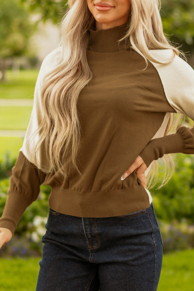 Trendy Women's Color Block Sweater - Cozy Knit Pullover for Stylish Casual Fall Looks, Perfect for Everyday Wear