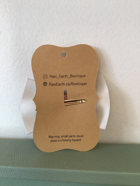 Raw Earth Bowtique Pink Floral Hair Bow Clip